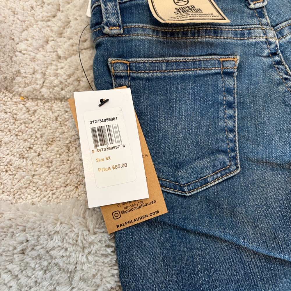 Polo by Ralph Lauren Aubrie denim leggings jeans size 6X🌸 - Picture 5 of 9